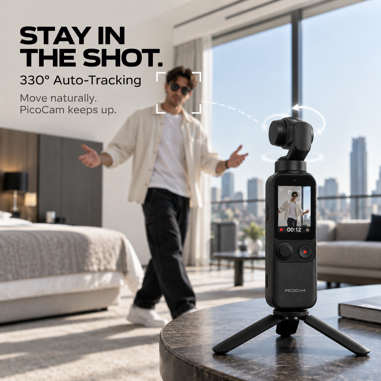PicoCam™ 3-Axis Pocket Gimbal Camera