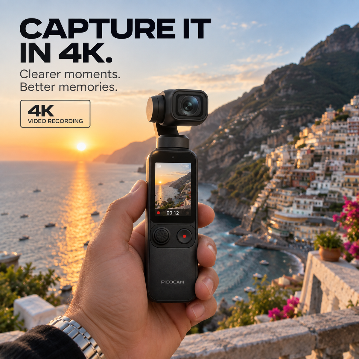 PicoCam™ 3-Axis Pocket Gimbal Camera